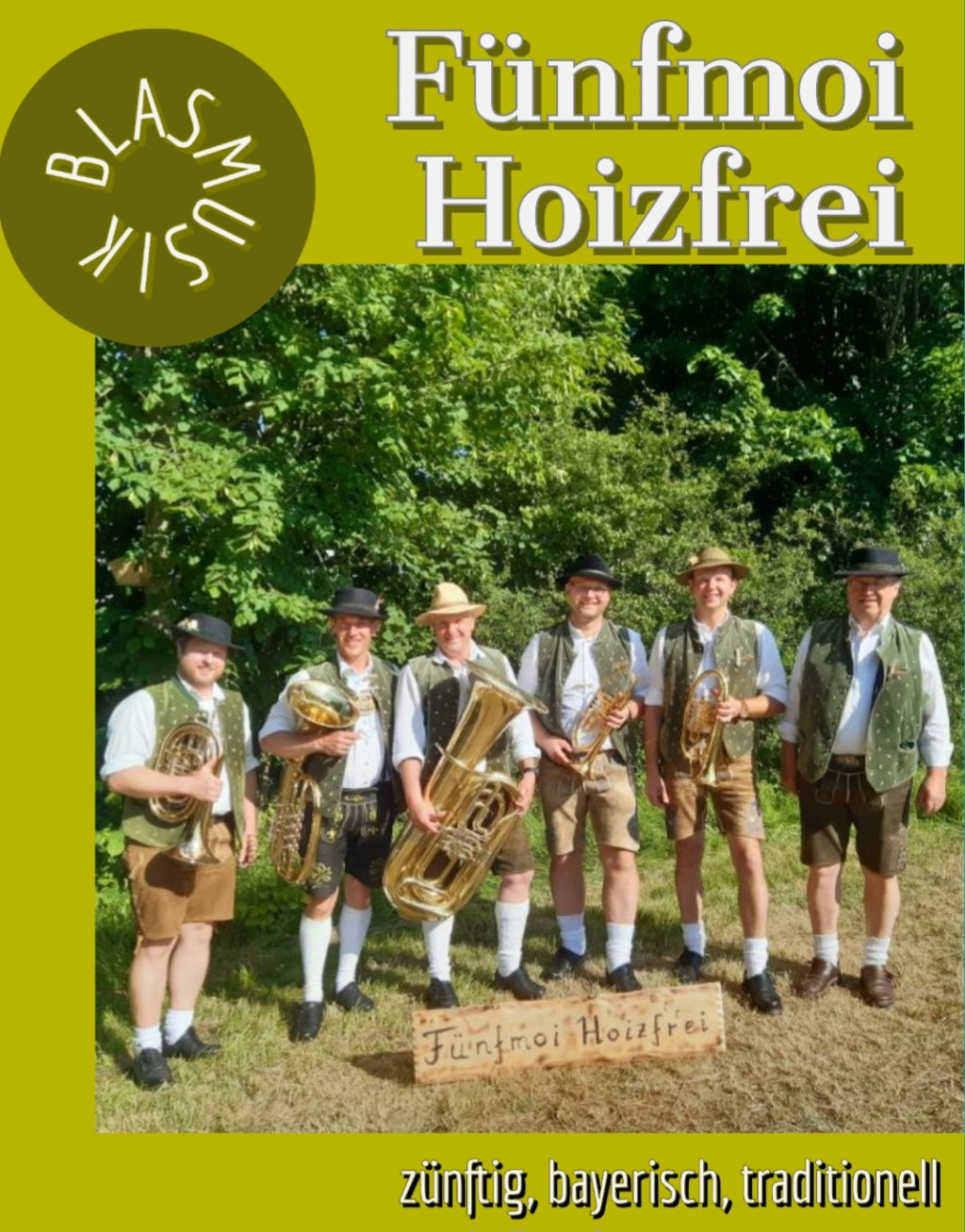 Bild von Gruppe Fünfmoi Hoizfrei